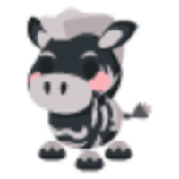 Ash Zebra Sticker - Common from Fire Dimension Sticker Pack